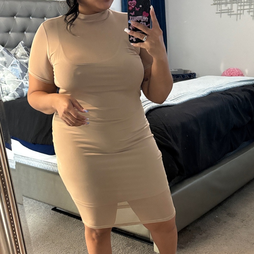 Forever 21 Tan Midi Dress